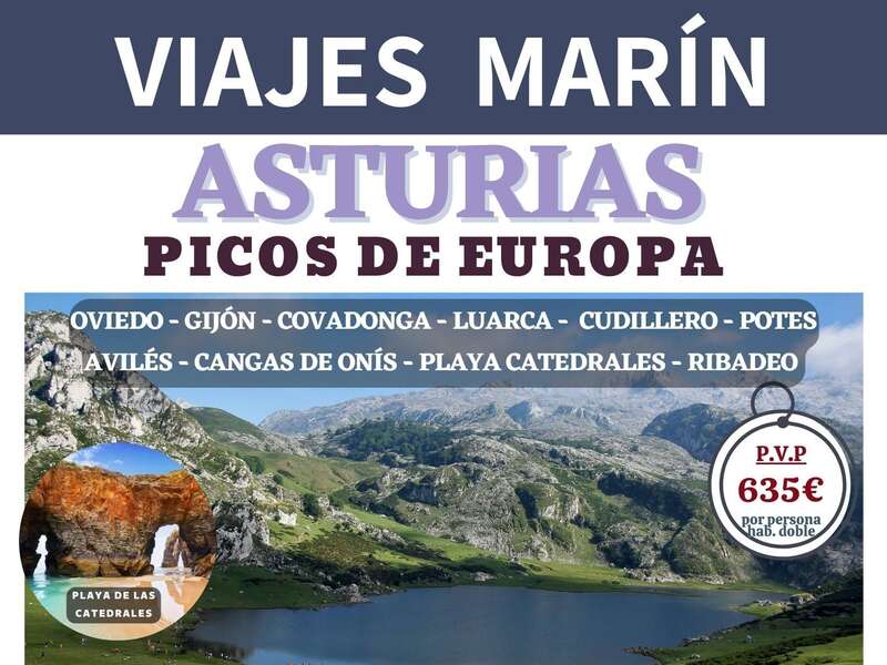 🐮 ASTURIAS - PICOS DE EUROPA⛰️ 📆 Del 23 al 29 de Agosto