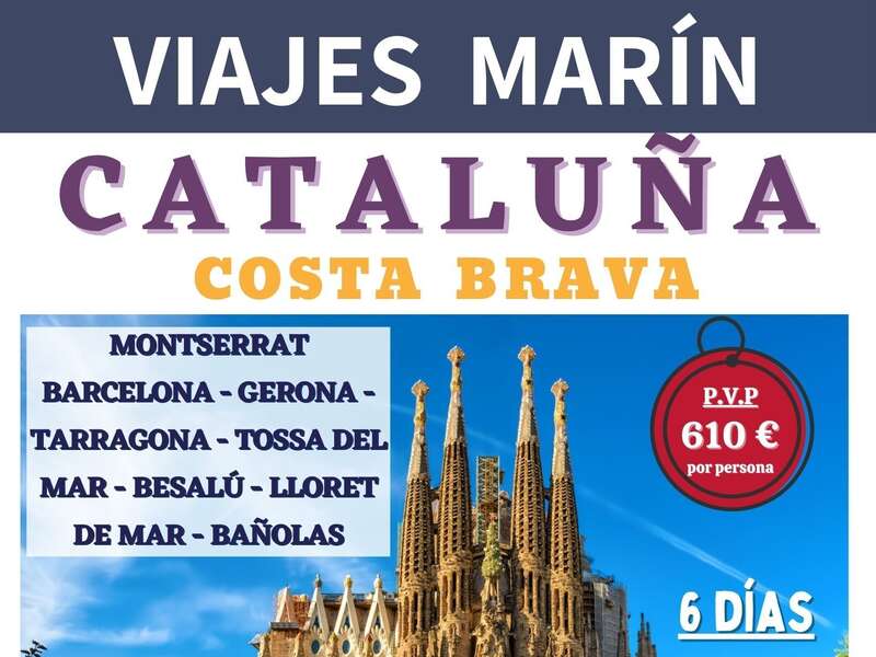🛕CATALU�A  - COSTA BRAVA ⛲   📆 Del 6 al 12 de Octubre - 610� 🚌