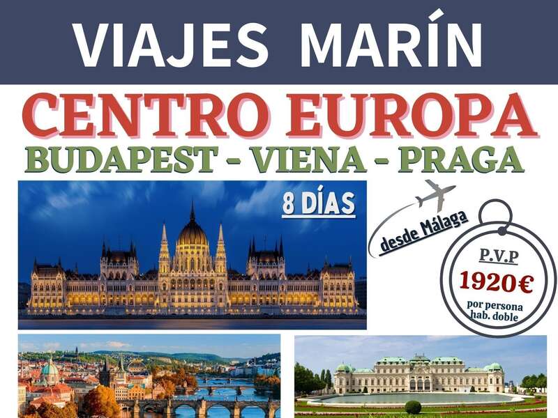 Dar una vuelta oportunidad Previamente Viajes Marin - Ofertas Agencia - ✈️ BUDAPEST - VIENA - PRAGA 🛣️ - Del 20  al 27 de Agosto