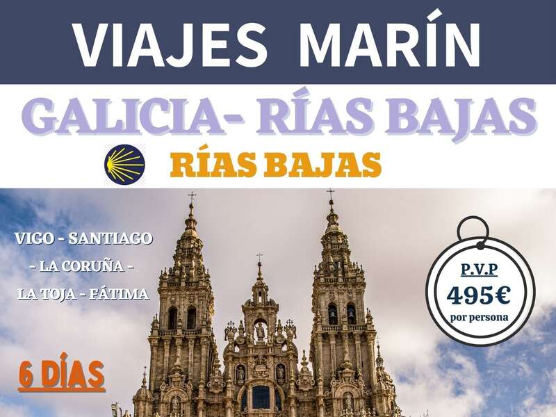 🦀GALIC�A - R�AS BAJAS ⛪  ⁠Del 26/09 al 2 de Octubre🚌