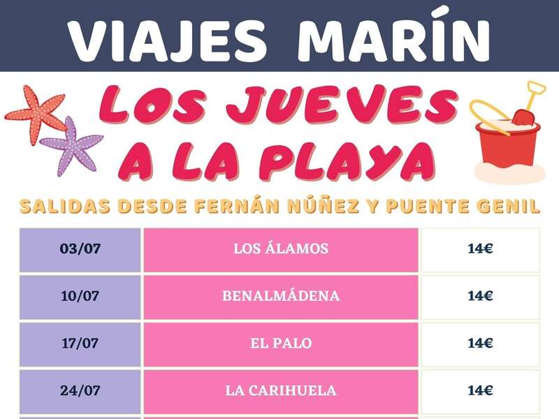 🏖️ *LOS JUEVES A LA PLAYA* 🏖️