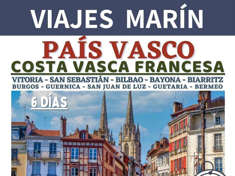 🍢PAS VASCO  - COSTA VASCA FRANCESA🌆 Del 30/08 al 5 Septiembre