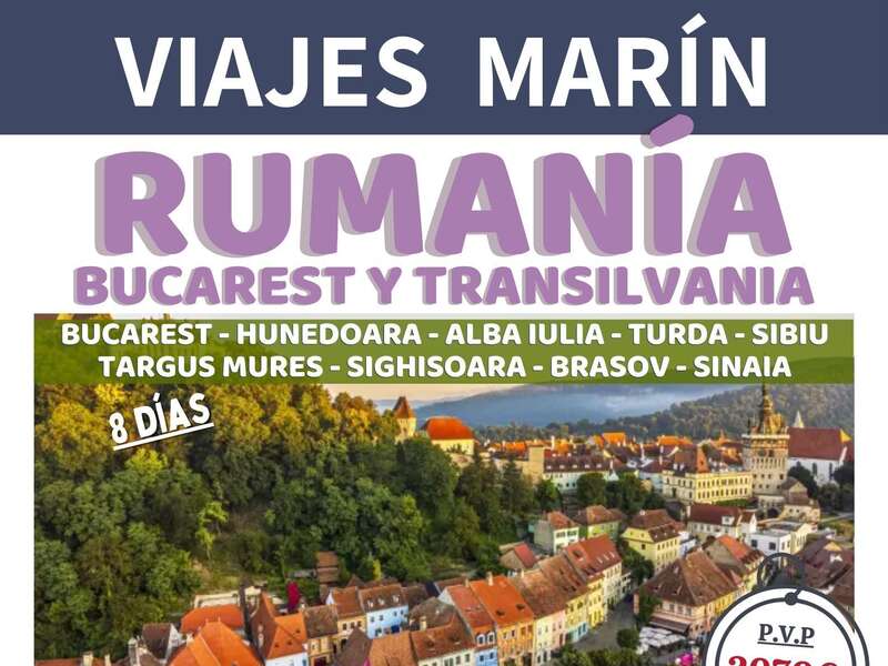 🏰 Rumania 🏰 Del 20 al 27 de Agosto